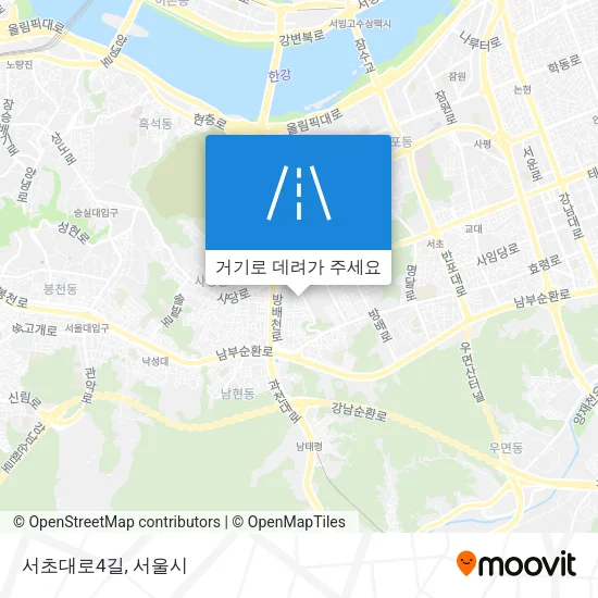 서초대로4길 지도