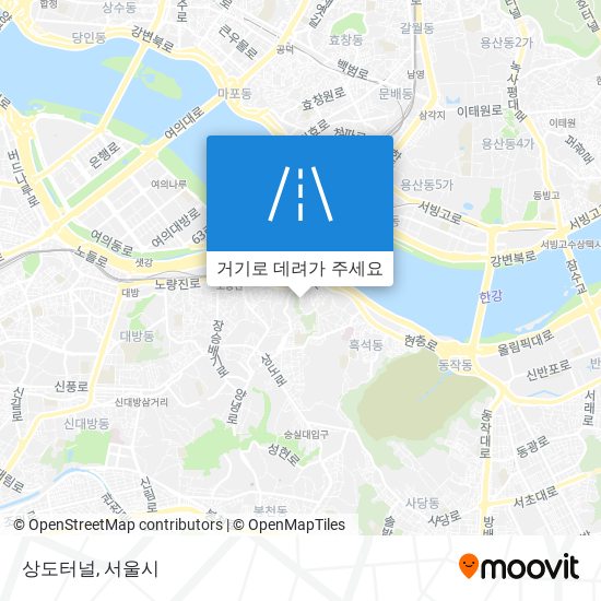 상도터널 지도