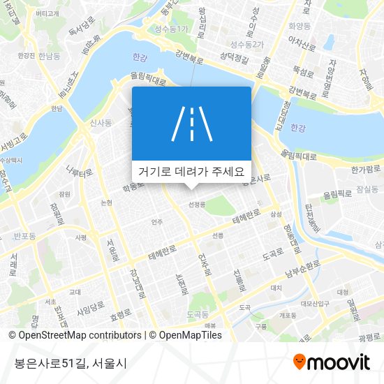 봉은사로51길 지도