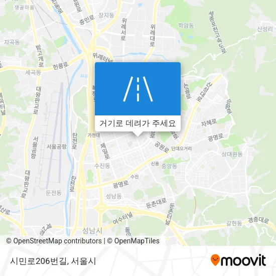 시민로206번길 지도