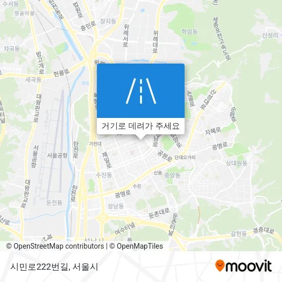 시민로222번길 지도