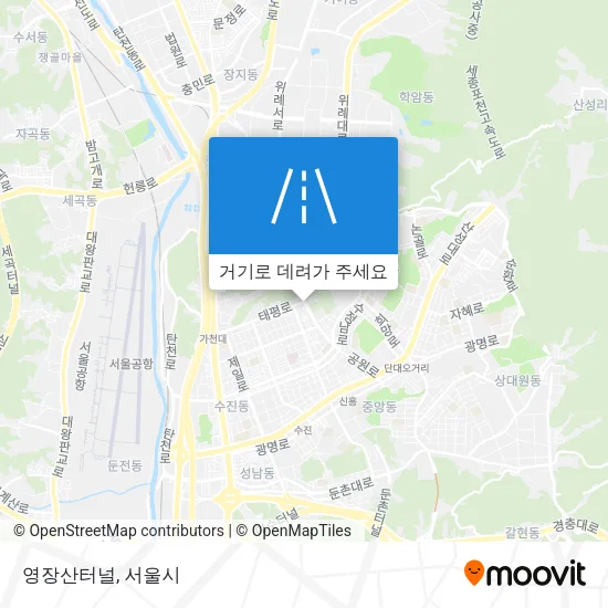 영장산터널 지도