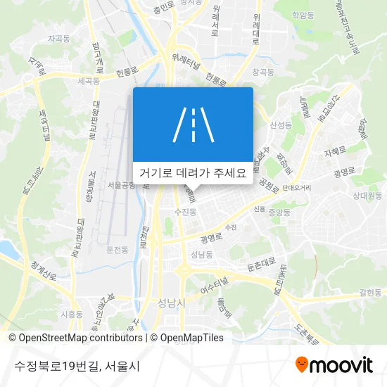 수정북로19번길 지도