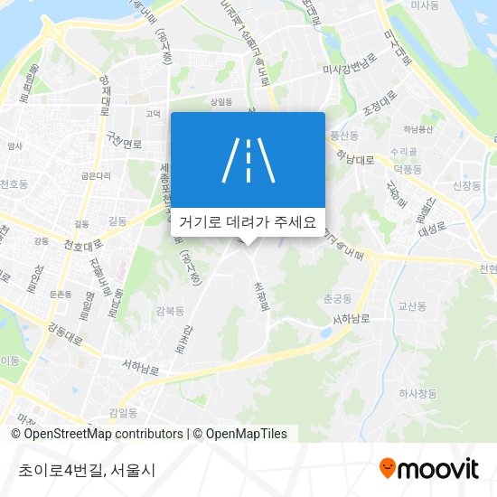 초이로4번길 지도