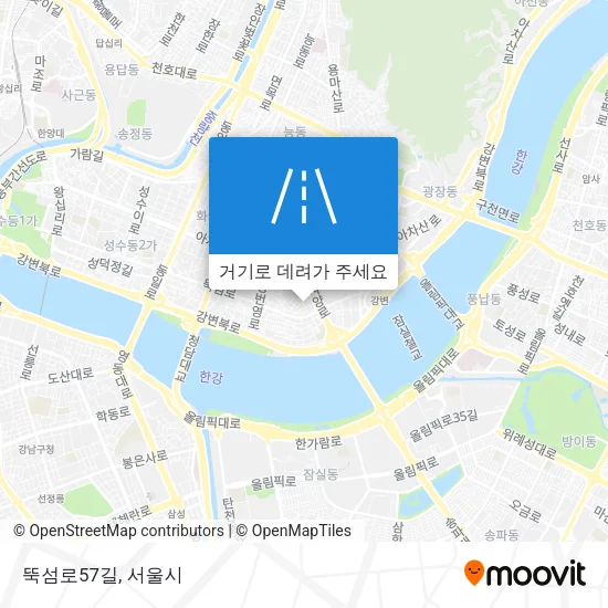 뚝섬로57길 지도