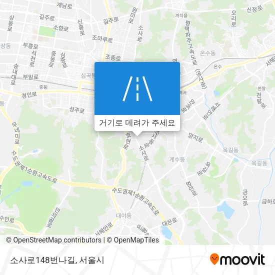 소사로148번나길 지도