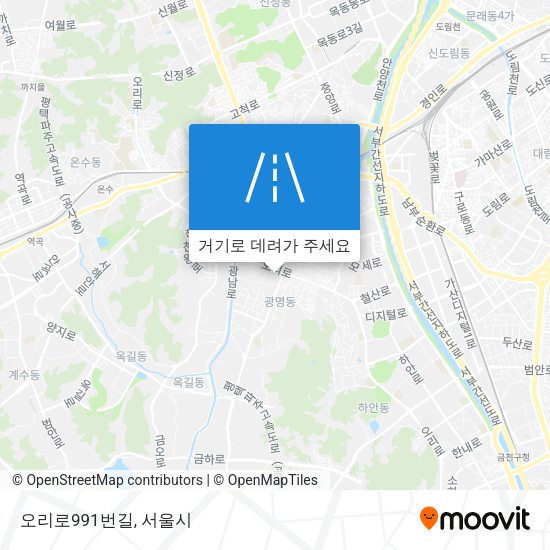 오리로991번길 지도