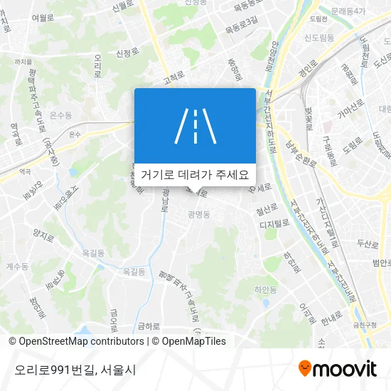 오리로991번길 지도