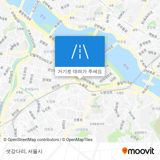 샛강다리 지도