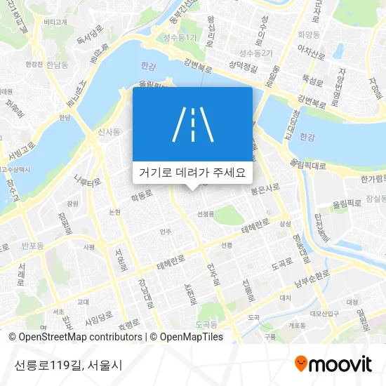 선릉로119길 지도