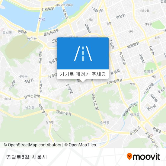 명달로8길 지도