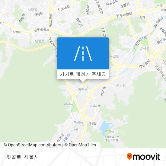 뒷골로 지도