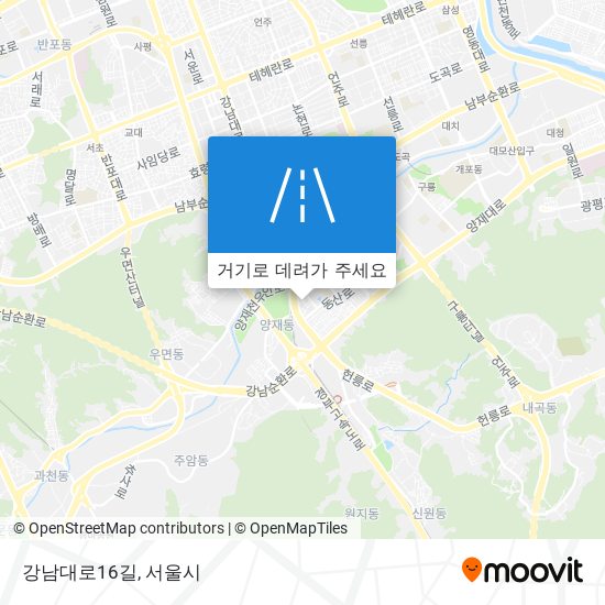 강남대로16길 지도