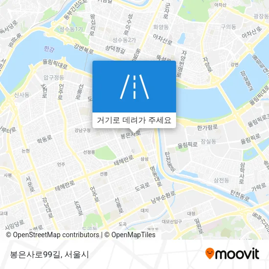 봉은사로99길 지도