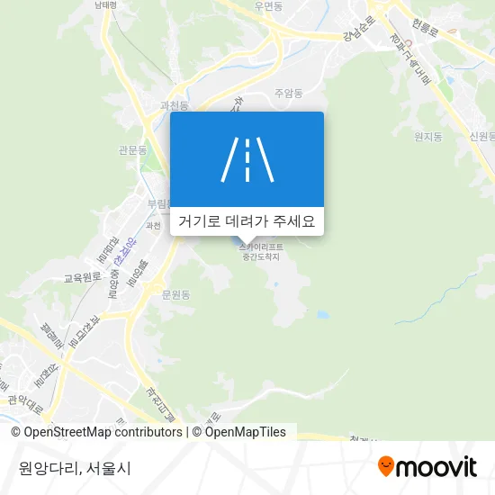 원앙다리 지도