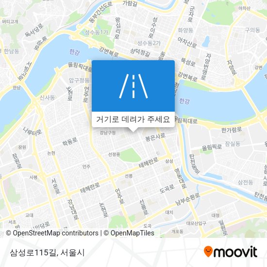 삼성로115길 지도