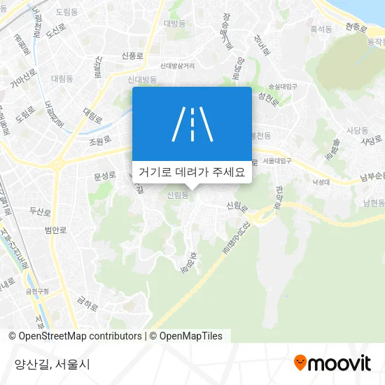 양산길 지도