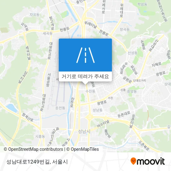 성남대로1249번길 지도