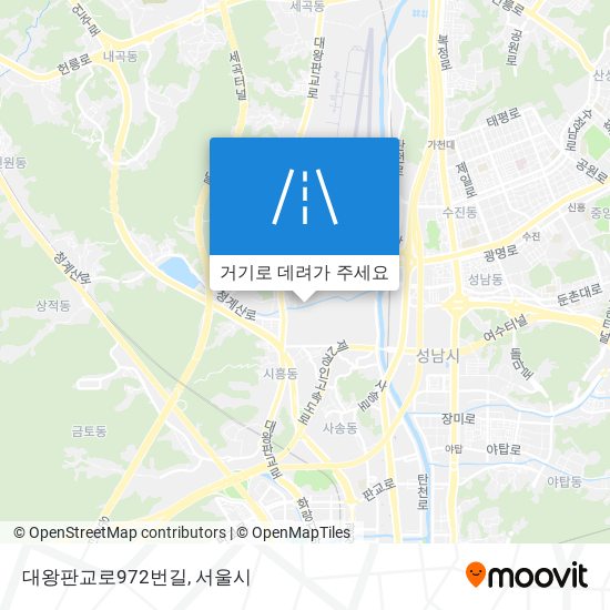 대왕판교로972번길 지도