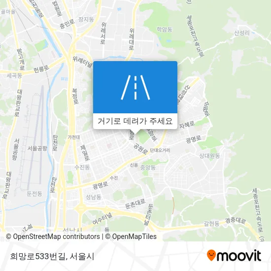 희망로533번길 지도