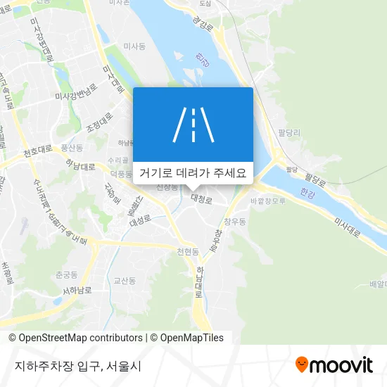 지하주차장 입구 지도