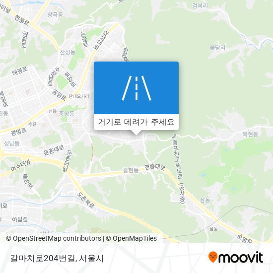 갈마치로204번길 지도