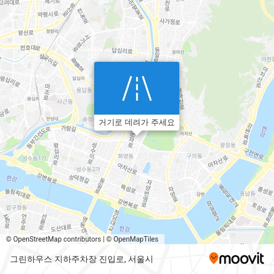 그린하우스 지하주차장 진입로 지도