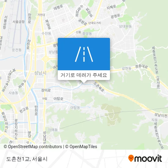 도촌천1교 지도
