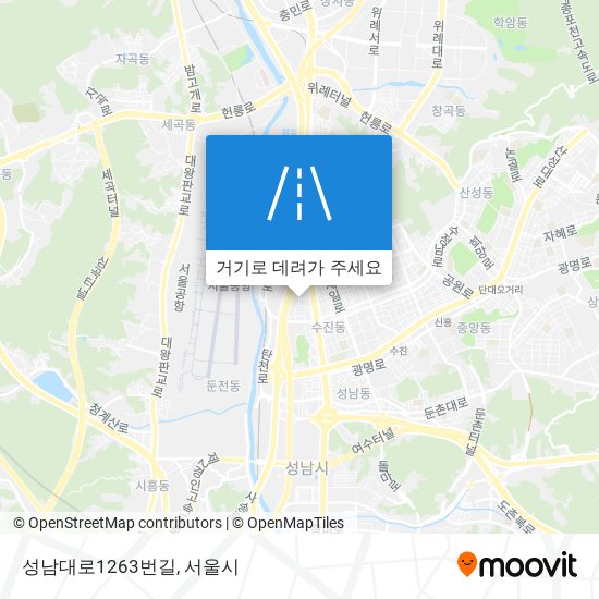 성남대로1263번길 지도