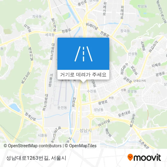 성남대로1263번길 지도