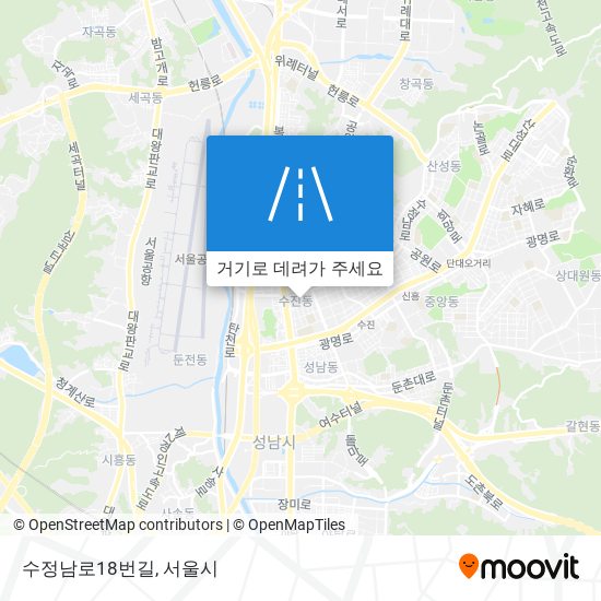 수정남로18번길 지도