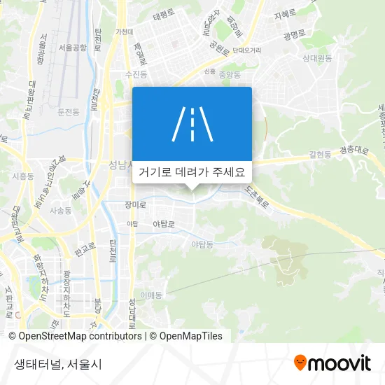 생태터널 지도