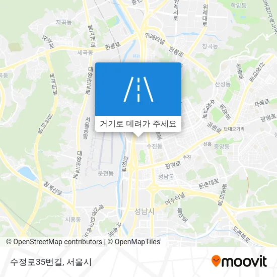 수정로35번길 지도