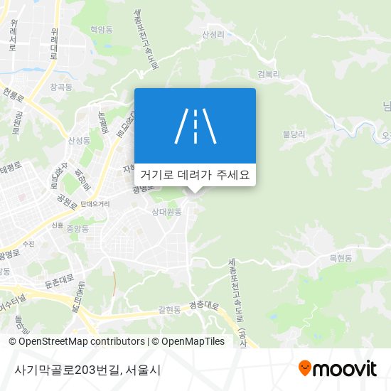 사기막골로203번길 지도