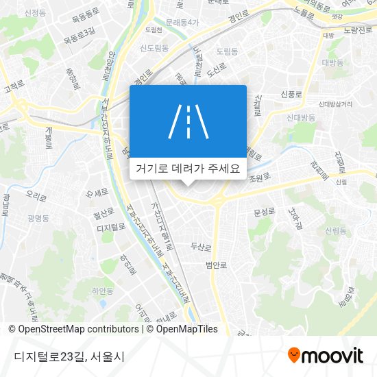 디지털로23길 지도