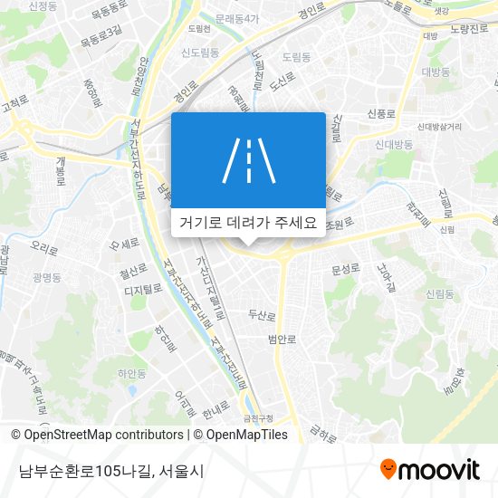 남부순환로105나길 지도