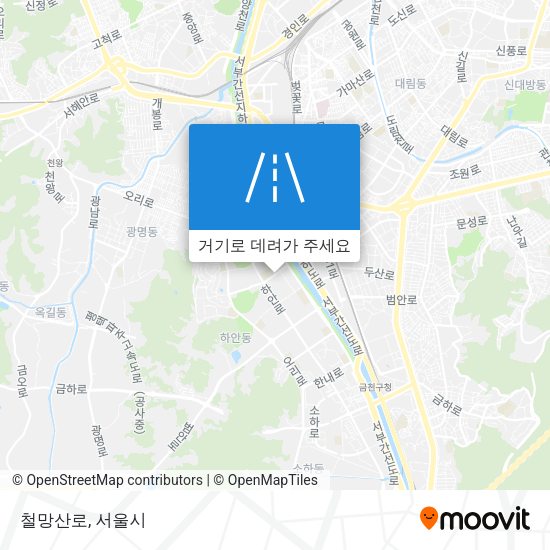 철망산로 지도