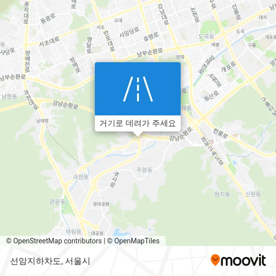 선암지하차도 지도