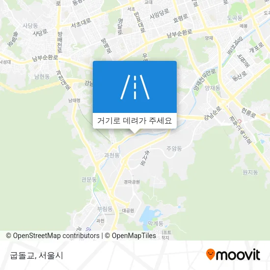 굽돌교 지도