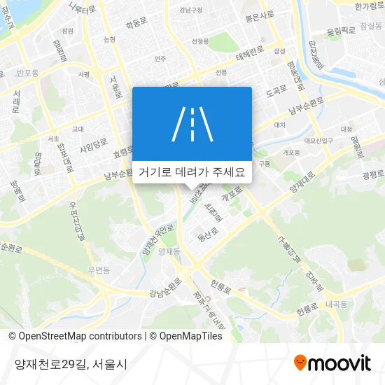 양재천로29길 지도