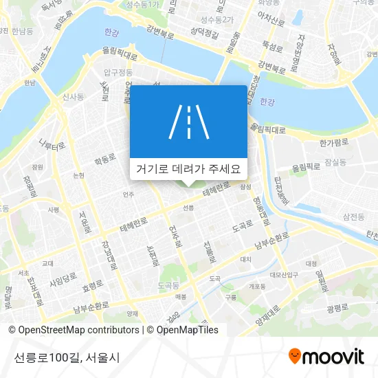 선릉로100길 지도