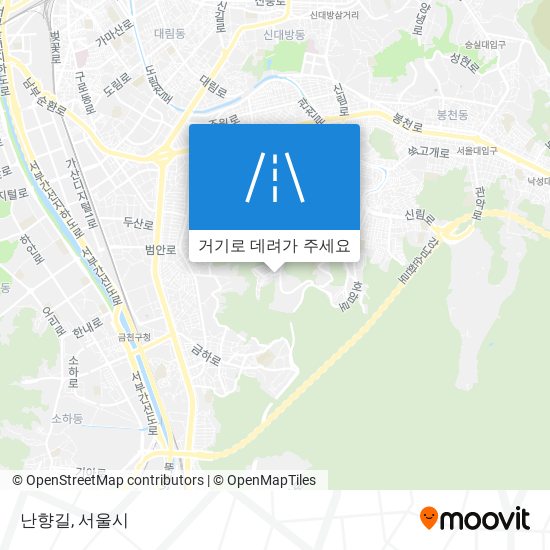 난향길 지도