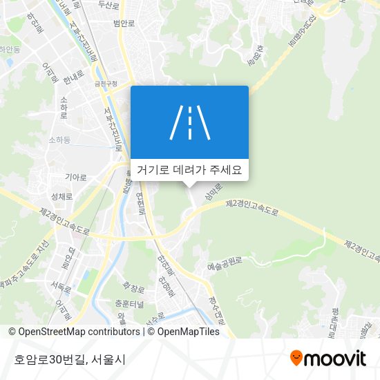 호암로30번길 지도