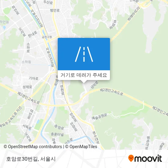 호암로30번길 지도