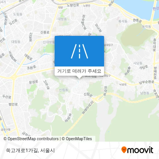 쑥고개로1가길 지도