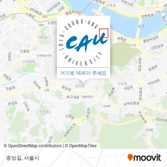 중앙길 지도