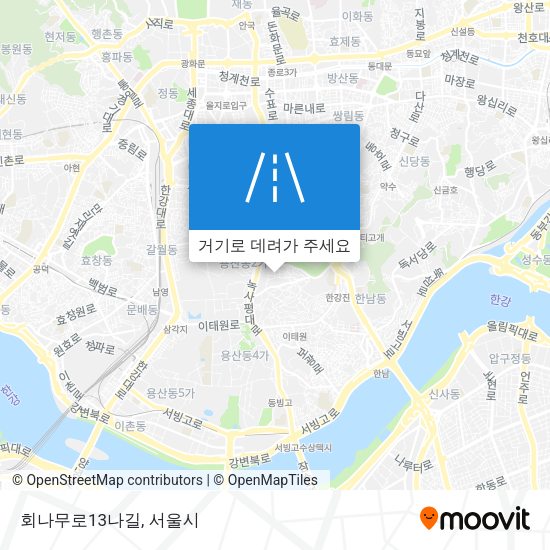 회나무로13나길 지도