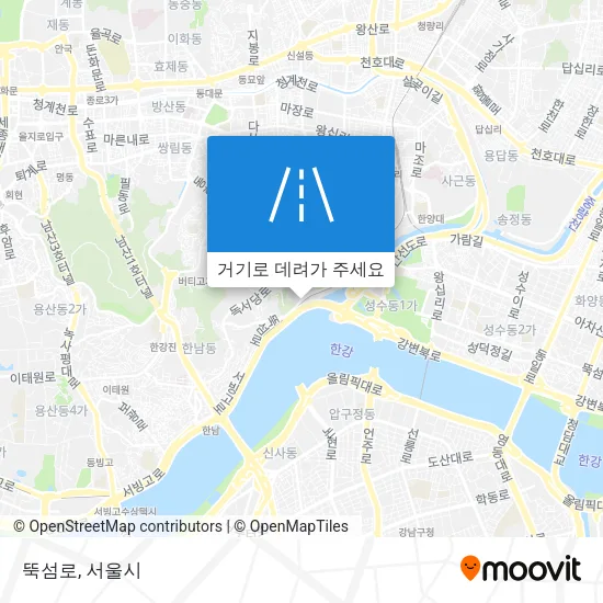 뚝섬로 지도
