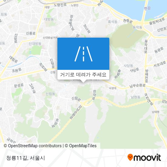 청룡11길 지도
