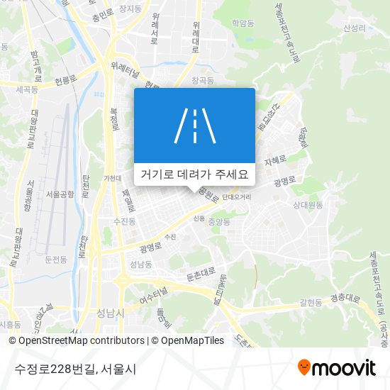 수정로228번길 지도